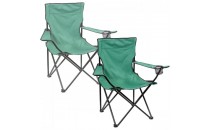 Set kamperskih stolica boja zelena